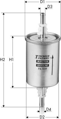 Tecneco Filters IN55/3 - Degvielas filtrs adetalas.lv