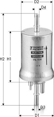 Tecneco Filters IN1041 - Degvielas filtrs adetalas.lv