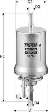 Tecneco Filters IN1042 - Degvielas filtrs adetalas.lv