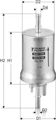 Tecneco Filters IN1K0201051B - Degvielas filtrs adetalas.lv