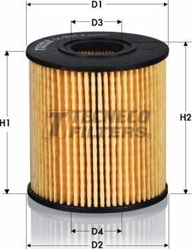 Tecneco Filters OL010066-E - Eļļas filtrs adetalas.lv