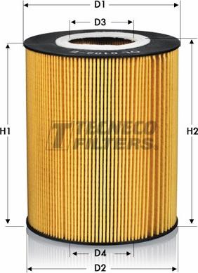 Tecneco Filters OL0102-E - Eļļas filtrs adetalas.lv