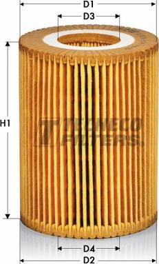 Tecneco Filters OL0205-E - Eļļas filtrs adetalas.lv