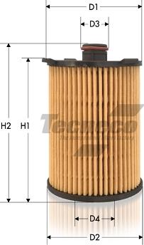 Tecneco Filters OL2155E - Eļļas filtrs adetalas.lv