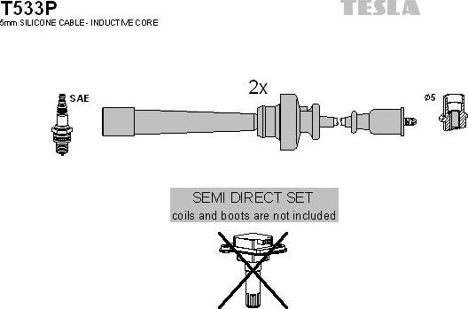 TESLA T533P - Augstsprieguma vadu komplekts adetalas.lv