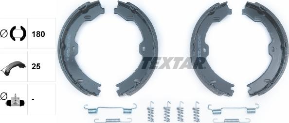 Textar 91058800 - Bremžu loku kompl., Stāvbremze adetalas.lv