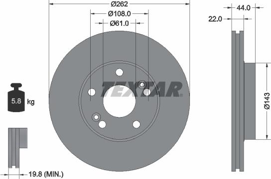 Textar 92065000 - Bremžu diski adetalas.lv