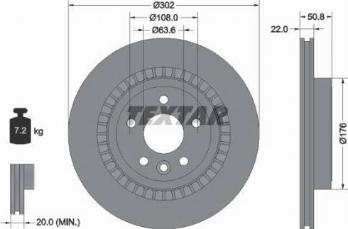 Textar 92196400 - Bremžu diski adetalas.lv