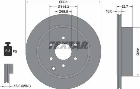 Textar 92181600 - Bremžu diski adetalas.lv