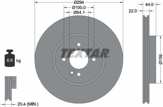 Textar 92183505 - Bremžu diski adetalas.lv