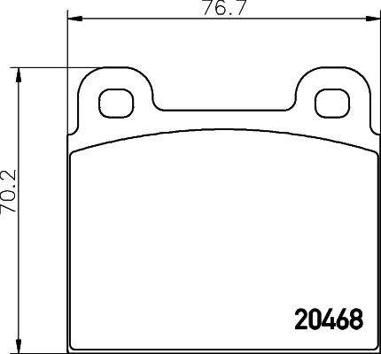 Textar 2046801 - Bremžu uzliku kompl., Disku bremzes adetalas.lv