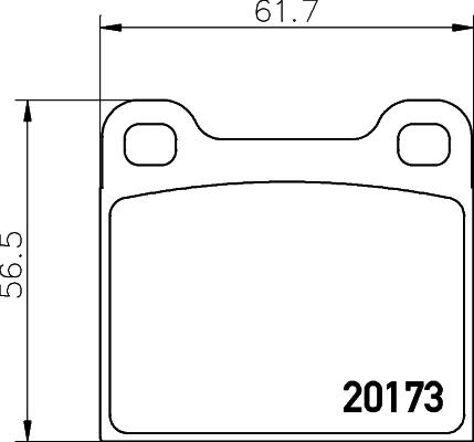 Textar 2017301 - Bremžu uzliku kompl., Disku bremzes adetalas.lv