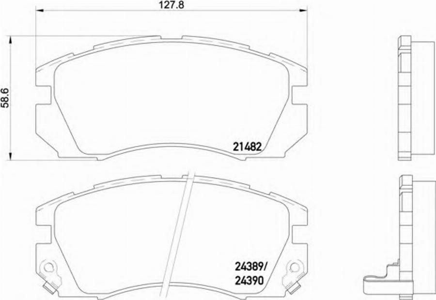 Textar 2148201 - Bremžu uzliku kompl., Disku bremzes adetalas.lv