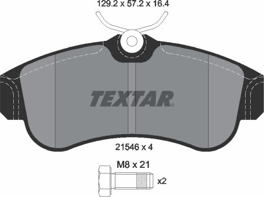 Textar 89003200 - Bremžu komplekts, Disku bremzes adetalas.lv