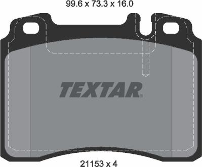 Textar 2115305 - Bremžu uzliku kompl., Disku bremzes adetalas.lv