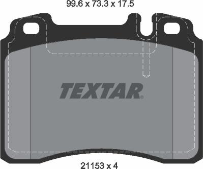 Textar 2115307 - Bremžu uzliku kompl., Disku bremzes adetalas.lv