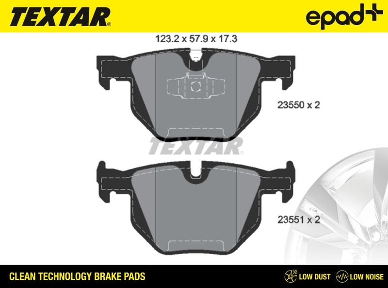 Textar 2355001CP - Bremžu uzliku kompl., Disku bremzes adetalas.lv