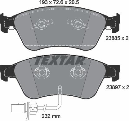 Mintex T1224 - Bremžu uzliku kompl., Disku bremzes adetalas.lv