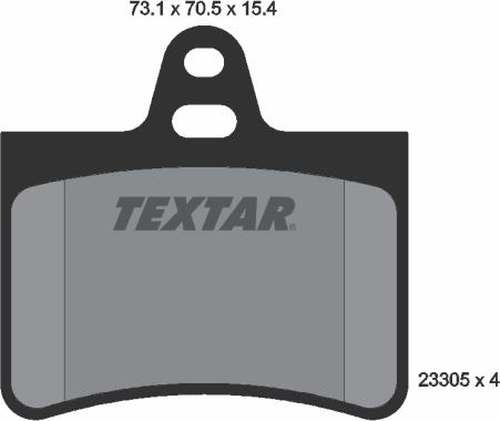 Textar 89015200 - Bremžu komplekts, Disku bremzes adetalas.lv