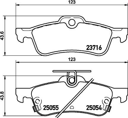 Textar 2371602 - Bremžu uzliku kompl., Disku bremzes adetalas.lv