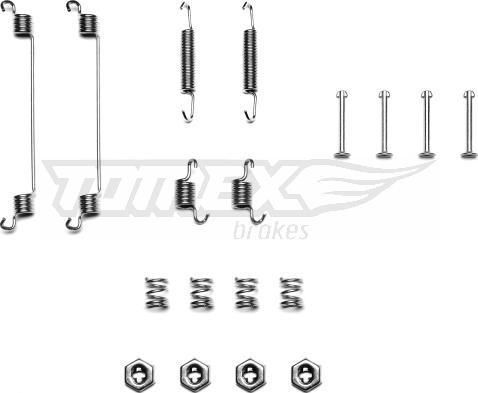 TOMEX brakes TX 40-09 - Piederumu komplekts, Bremžu loki adetalas.lv