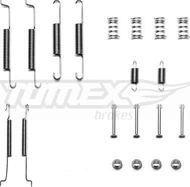 TOMEX brakes TX 40-01 - Piederumu komplekts, Bremžu loki adetalas.lv