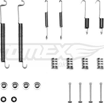 TOMEX brakes TX 40-18 - Piederumu komplekts, Bremžu loki adetalas.lv