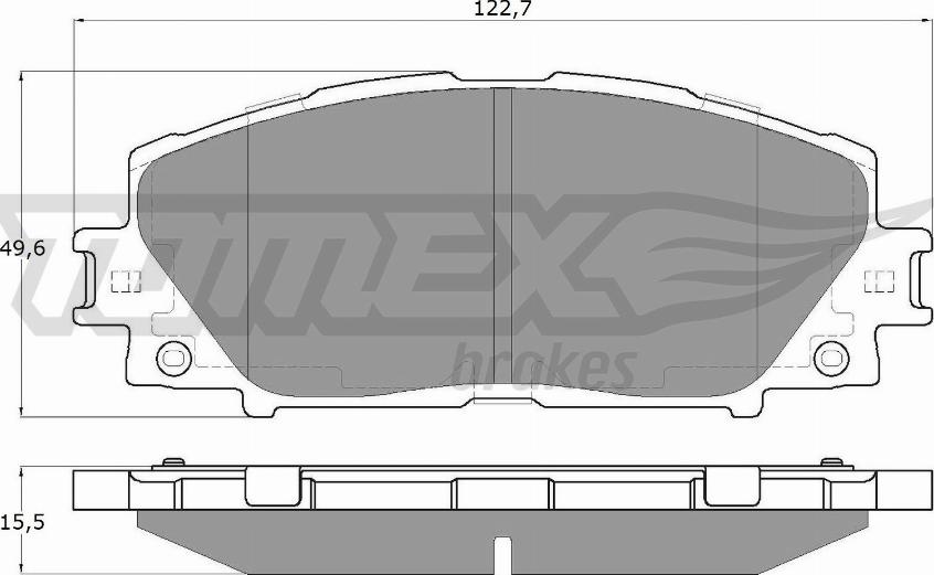 TOMEX brakes TX 19-35 - Bremžu uzliku kompl., Disku bremzes adetalas.lv