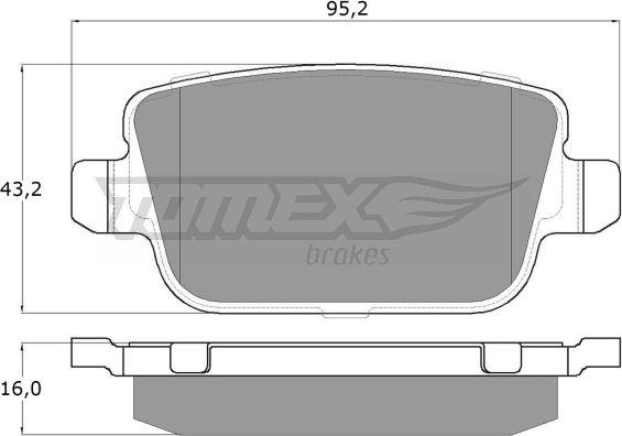 TOMEX brakes TX 14-48 - Bremžu uzliku kompl., Disku bremzes adetalas.lv