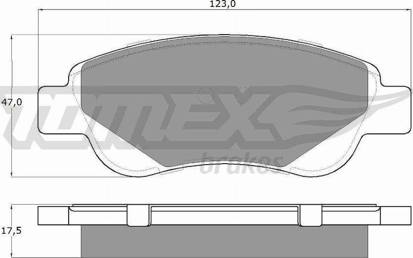 TOMEX brakes TX 14-37 - Bremžu uzliku kompl., Disku bremzes adetalas.lv