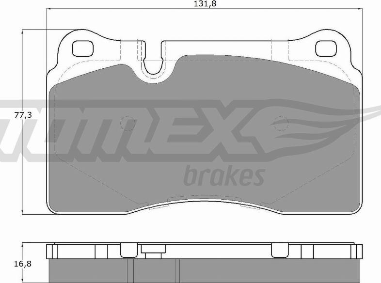 TOMEX brakes TX 14-73 - Bremžu uzliku kompl., Disku bremzes adetalas.lv