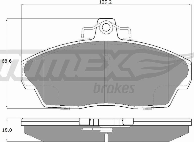 TOMEX brakes TX 15-40 - Bremžu uzliku kompl., Disku bremzes adetalas.lv