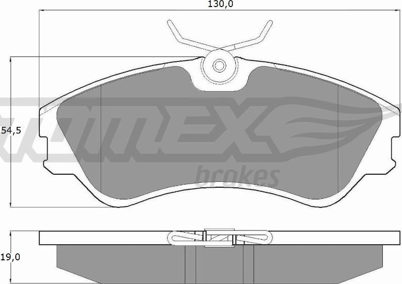 TOMEX brakes TX 10-65 - Bremžu uzliku kompl., Disku bremzes adetalas.lv