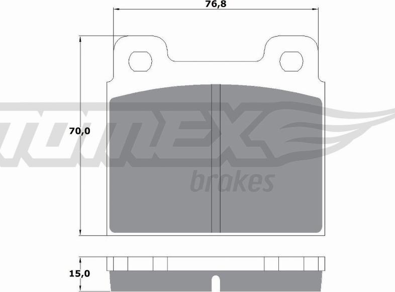 TOMEX brakes TX 10-18 - Bremžu uzliku kompl., Disku bremzes adetalas.lv