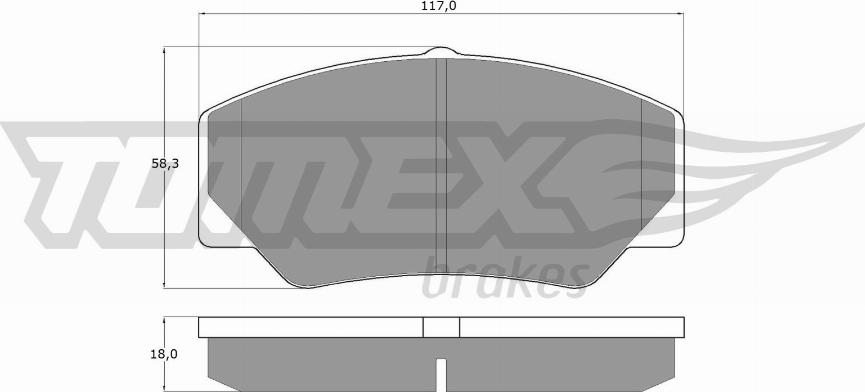 TOMEX brakes TX 10-30 - Bremžu uzliku kompl., Disku bremzes adetalas.lv