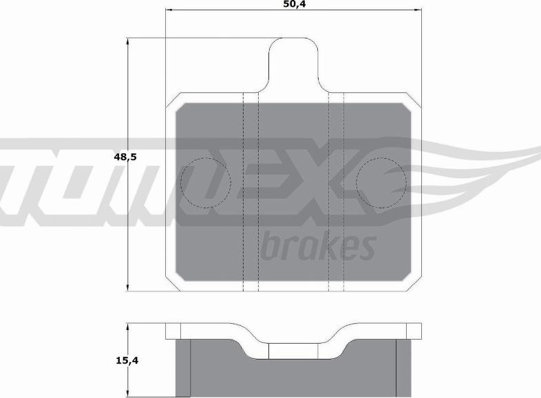 TOMEX brakes TX 10-25 - Bremžu uzliku kompl., Disku bremzes adetalas.lv