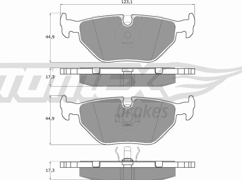 TOMEX brakes TX 10-70 - Bremžu uzliku kompl., Disku bremzes adetalas.lv