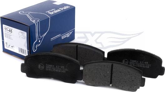 TOMEX brakes TX 11-45 - Bremžu uzliku kompl., Disku bremzes adetalas.lv