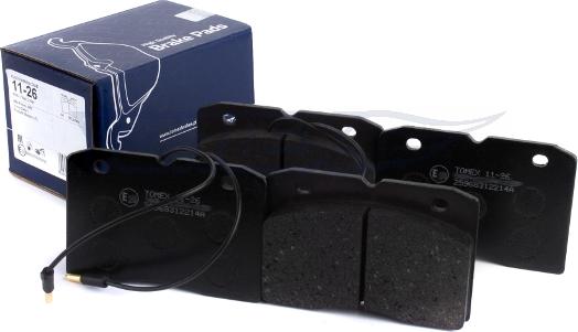 TOMEX brakes TX 11-26 - Bremžu uzliku kompl., Disku bremzes adetalas.lv