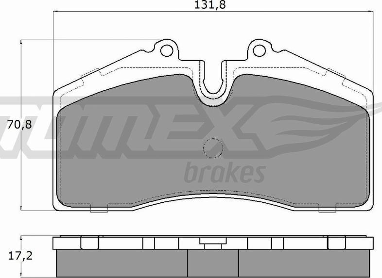 TOMEX brakes TX 18-01 - Bremžu uzliku kompl., Disku bremzes adetalas.lv