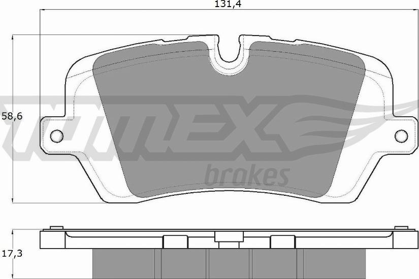 TOMEX brakes TX 18-34 - Bremžu uzliku kompl., Disku bremzes adetalas.lv