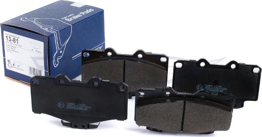 TOMEX brakes TX 13-81 - Bremžu uzliku kompl., Disku bremzes adetalas.lv