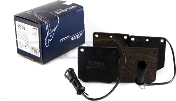 TOMEX brakes TX 12-00 - Bremžu uzliku kompl., Disku bremzes adetalas.lv