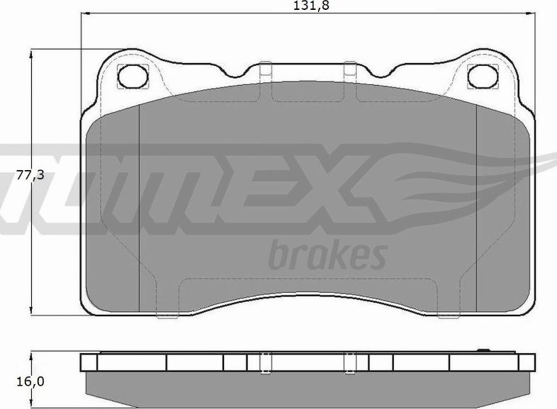 TOMEX brakes TX 17-961 - Bremžu uzliku kompl., Disku bremzes adetalas.lv