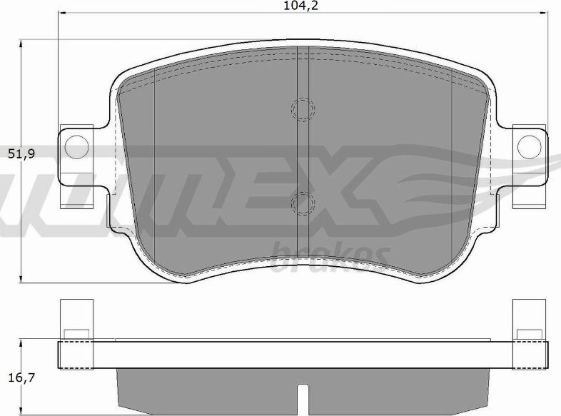 TOMEX brakes TX 17-32 - Bremžu uzliku kompl., Disku bremzes adetalas.lv