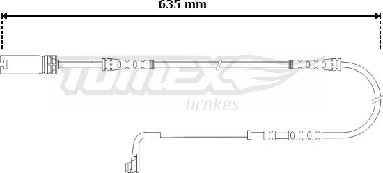 TOMEX brakes TX 30-58 - Indikators, Bremžu uzliku nodilums adetalas.lv