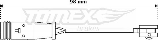 TOMEX brakes TX 30-64 - Indikators, Bremžu uzliku nodilums adetalas.lv