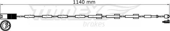 TOMEX brakes TX 31-38 - Indikators, Bremžu uzliku nodilums adetalas.lv