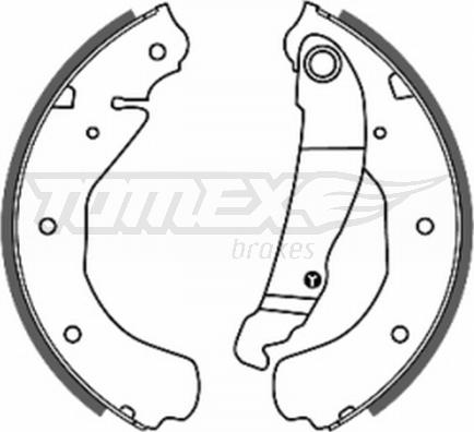 TOMEX brakes TX 20-16 - Bremžu loku komplekts adetalas.lv