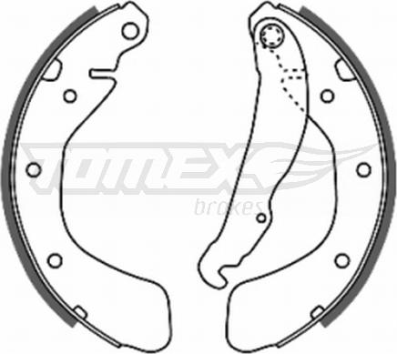 TOMEX brakes TX 20-18 - Bremžu loku komplekts adetalas.lv